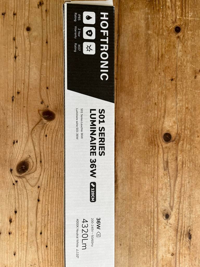 4x LED TL armaturen 120cm - 36W 4320lm - IP65 - 4000K, Ophalen, Nieuw, Kunststof