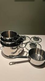 Pannenset wmf cromargan, Huis en Inrichting, Keuken | Potten en Pannen, Ophalen of Verzenden, Gebruikt, Rvs, Pannenset
