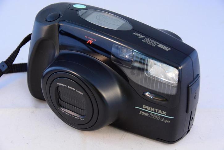 Pentax Zoom 105 Super analoge kleinbeeld compactcamera, Audio, Tv en Foto, Fotocamera's Analoog, Gebruikt, Compact, Pentax, Ophalen of Verzenden