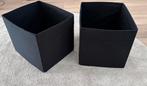 IKEA opbergmanden zwart, Huis en Inrichting, Woonaccessoires | Schalen en Manden, Ophalen, Gebruikt, Vierkant, Mand