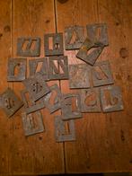 Antieke franse metalen/ zinkografische sjablonen, Antiek en Kunst, Ophalen of Verzenden