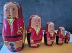 Vijf vintage matroesjka gelukspoppetjes, Verzamelen, Ophalen of Verzenden, Gebruikt