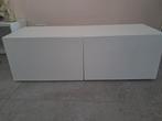 2x Ikea Besta kasten wit 120 cm + 1 losse plank, Huis en Inrichting, Kasten | Wandmeubels, Ophalen, Zo goed als nieuw, Minder dan 150 cm
