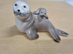Beeld zeehond met pup, Verzamelen, Beelden en Beeldjes, Ophalen of Verzenden
