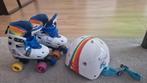 Rolschaatsen K3 met helm - Maat 30-33, Kinderen, Ophalen of Verzenden, Inline skates 4 wielen, Verstelbaar