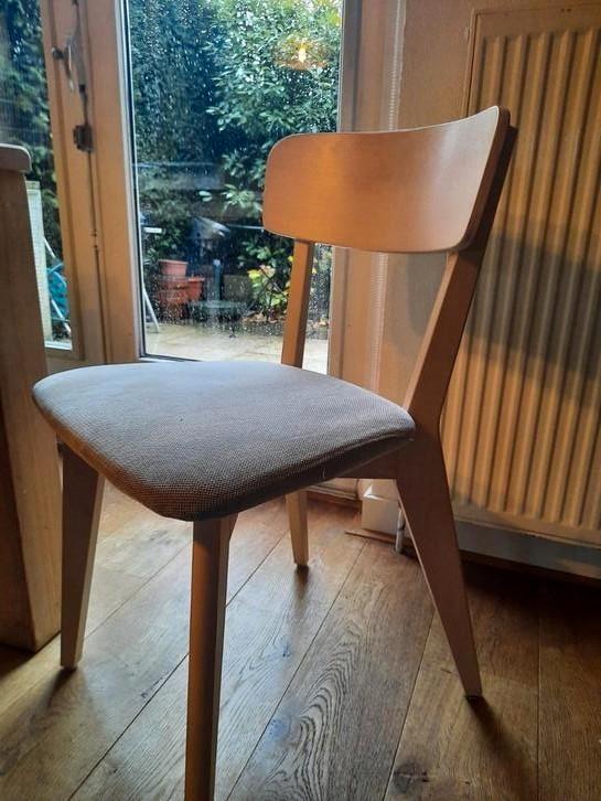 Mooie eetkamer stoelen., Huis en Inrichting, Stoelen, Zo goed als nieuw, Twee, Grijs, Ophalen