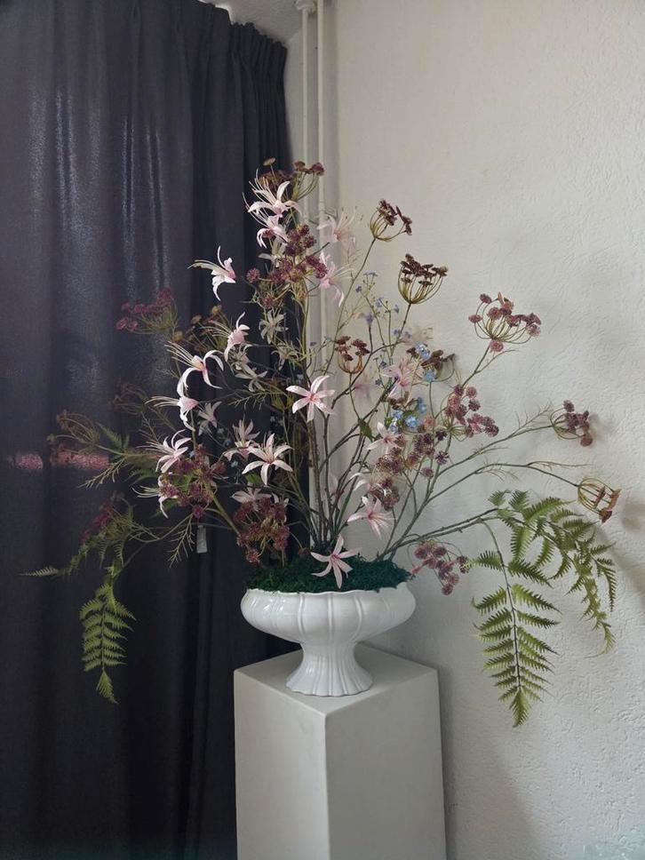 Prachtig bloemstuk met Silk-ka, Silka, Silkka kunstbloemen, Huis en Inrichting, Woonaccessoires | Kunstplanten en Kunstbloemen