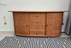 Vintage bamboe rotan dressoir, Gebruikt, Met deur(en), 150 tot 200 cm, Ophalen of Verzenden