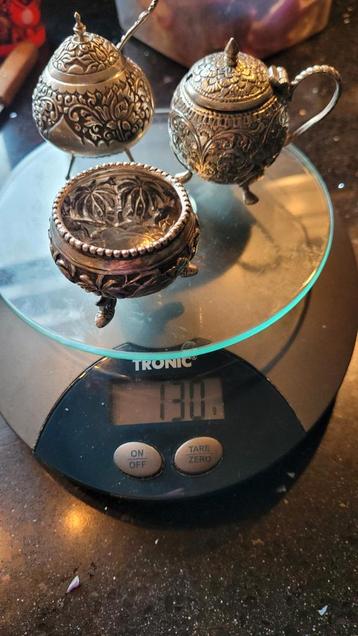 Zilveren Kruidenpotjes India & Indonesië - 130 gram beschikbaar voor biedingen