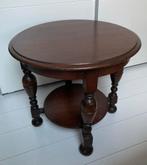 Ronde antieke salontafel bolpoot., Ophalen