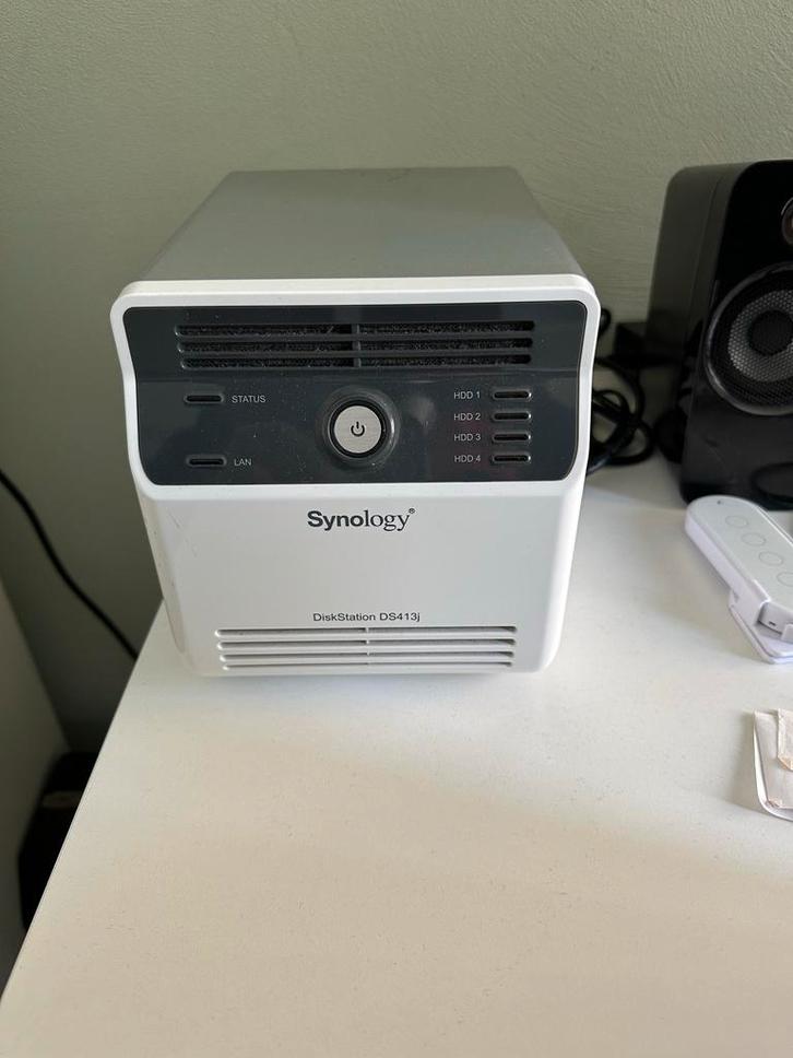 Synology DS413j NAS - 4 Bay incl 4 x 3TB wd red, Computers en Software, NAS, Gebruikt, Ophalen of Verzenden