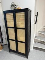webbing kast bandung zwart/naturel, Huis en Inrichting, Kasten | Dressoirs, Ophalen of Verzenden, Zo goed als nieuw, 25 tot 50 cm