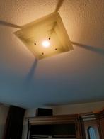 Aparte glazen plafondlamp, Huis en Inrichting, Lampen | Plafondlampen, Gebruikt, Ophalen