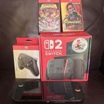 Nintendo Switch 2 met accessoires en games, Spelcomputers en Games, Games | Nintendo Switch, Avontuur en Actie, Eén computer, Ophalen of Verzenden