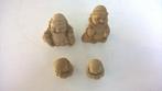 TE koop aangeboden mooi boeddha beeldjes 4xstuks, Verzamelen, Ophalen of Verzenden, Zo goed als nieuw, Overige typen