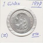 (Z)  mooie 1 gld 1897 zfr., Postzegels en Munten, Munten | Nederland, 1 gulden, Zilver, Ophalen of Verzenden, Koningin Wilhelmina