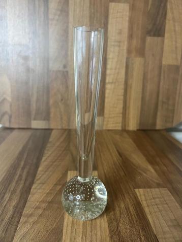 VINTAGE | Vaasje | Bubbeltjesmotief | Spijkerglas | Copier  beschikbaar voor biedingen