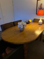 Tafel grenenhout  180/110 met 3 stoelen stoel bureaustoel, Huis en Inrichting, Tafels | Eettafels, Ophalen, Gebruikt, 100 tot 150 cm