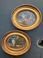 2 antieken schilderijen-zoet en vintage, Ophalen of Verzenden
