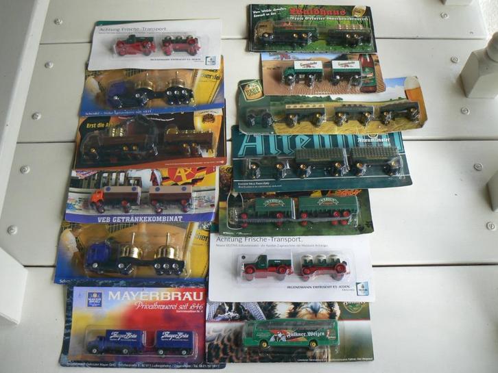 Set van 11 verpakkingen reclame/model-vrachtauto's, Hobby en Vrije tijd, Modelauto's | 1:87, Nieuw, Bus of Vrachtwagen, Overige merken