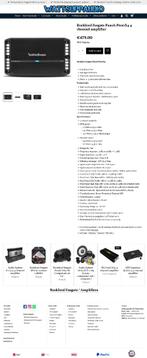 Rockford Fosgate Punch P600X4 4 kanaals versterker, Audio Design, Nieuw, Am Breilingsweg 3, 76709 Kronau, Duitsland, Ophalen of Verzenden