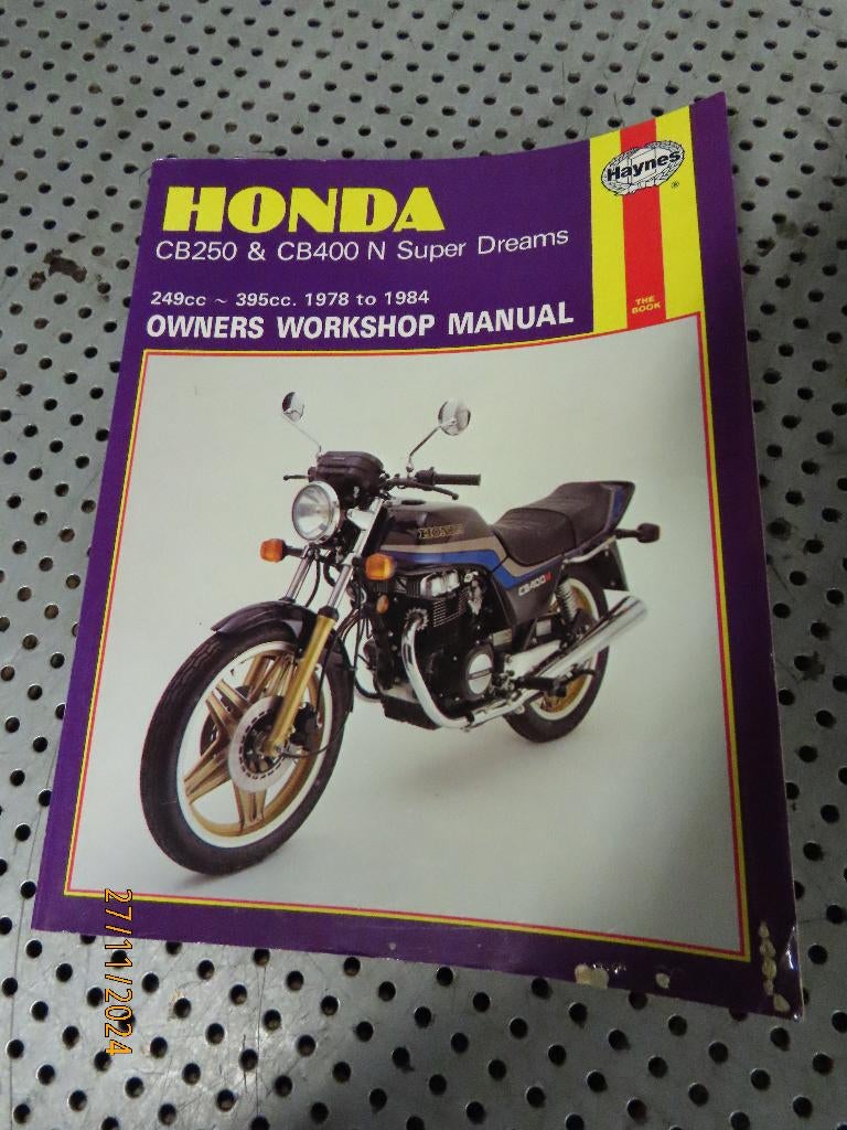 Werkplaatshandboek Honda CB250 & CB400 N Super Dreams, Verzamelen, Automerken, Motoren en Formule 1, Gebruikt, Motoren, Ophalen of Verzenden