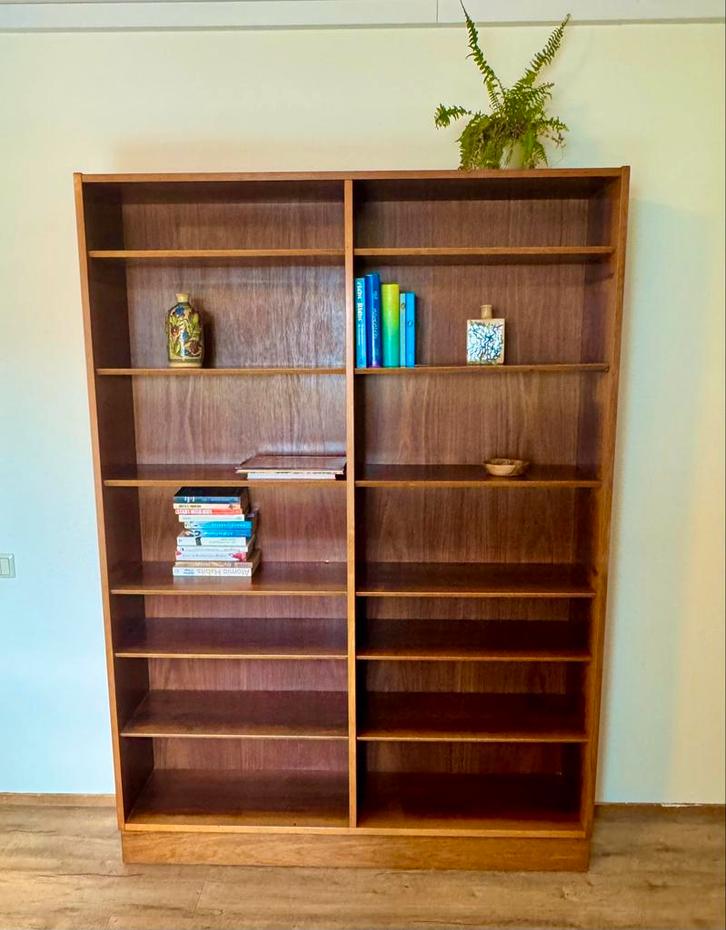 Grote Deens Design boekenkast door Poul Hundevad, Huis en Inrichting, Kasten | Boekenkasten, Gebruikt, 150 tot 200 cm, 25 tot 50 cm