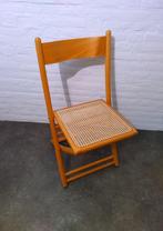 Klapstoel - Webbing - Rotan - Habitat - Vintage, Huis en Inrichting, Stoelen, Ophalen, Riet of Rotan, Gebruikt, Bruin