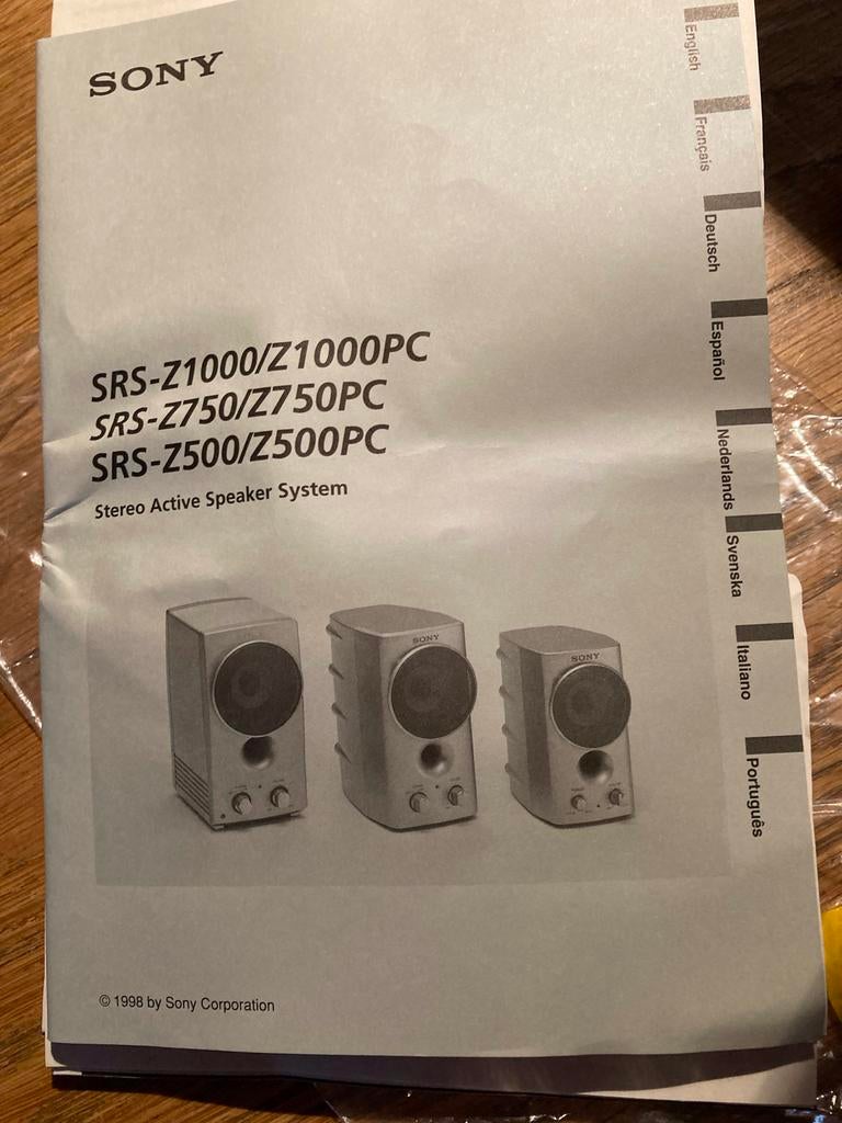 Sony SRS-Z1000 Actieve Speakers - Zo goed als nieuw!, Ophalen of Verzenden, Zo goed als nieuw, Sony, Minder dan 60 watt