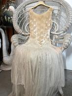 Antieke jaren 20 Flapper jurk fluweel en zijde tulle, Verzenden, Dames