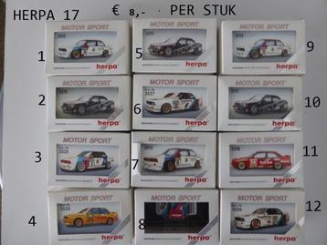 66 herpa rally en race wagens beschikbaar voor biedingen