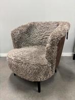 Nieuwe fauteuil in fluffy stof, Huis en Inrichting, Fauteuils, Ophalen of Verzenden, Zo goed als nieuw, Stof