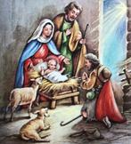 ZALIG KERSTFEEST —- Kerstgroep, Verzamelen, Ansichtkaarten | Themakaarten, Verzenden, 1920 tot 1940, Ongelopen, Feest(dag)