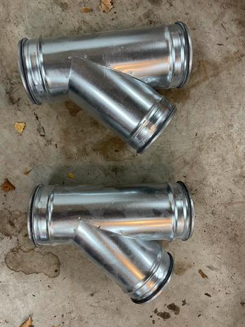 Spirobuis T-stuk gegalvaniseerd staal 45/125/125 beschikbaar voor biedingen