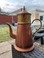 Antieke Koperen Koffiekan met Filter, Antiek en Kunst, Antiek | Koper en Brons, Ophalen of Verzenden, Koper