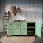 Industriële werkbank, toonbank, ladekast, keukeneiland, kast, Antiek en Kunst, Curiosa en Brocante, Ophalen