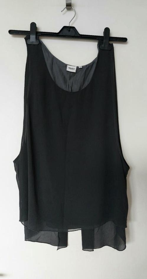 OBJECT, collectors item, donker grijze top, maat M, Kleding | Dames, Tops, Zo goed als nieuw, Maat 38/40 (M), Grijs, Zonder mouw