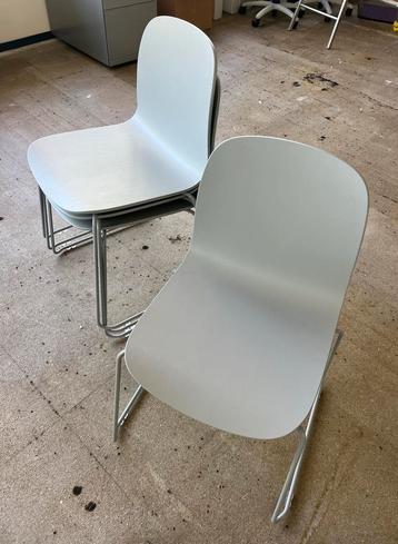 4x Muuto Visu Sled Stoel - Grijs beschikbaar voor biedingen