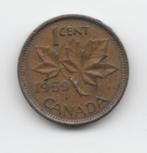 Canada 1 cent 1959 KM# 49, Verzenden, Noord-Amerika, Losse munt