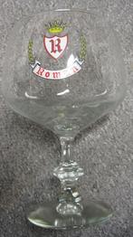 Roman Belgisch bierglas, Verzenden, Zo goed als nieuw, Glas of Glazen, Overige merken