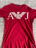 Armani Jeans T-shirt - Maat M, Ophalen of Verzenden, Zo goed als nieuw, Rood, Armani jeans