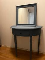 Blauw wandtafeltje evt incl spiegel!, Huis en Inrichting, Ophalen, Zo goed als nieuw, 50 tot 100 cm, Minder dan 100 cm