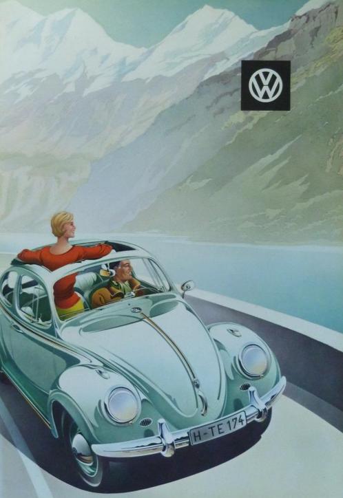 Folder VOLKSWAGEN Kever 1960 D 151140, Boeken, Auto's | Folders en Tijdschriften, Zo goed als nieuw, Volkswagen, Ophalen of Verzenden