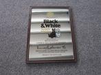 BLACK & WHITE WHISKEY SPIEGEL, Verzamelen, Merken en Reclamevoorwerpen, Ophalen, Zo goed als nieuw, Reclamebord