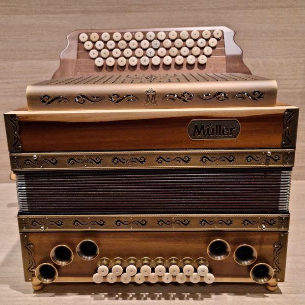 Müller Tulipier PLUS-PAKET GCFBb steirsiche harmonica, Muziek en Instrumenten, Accordeons, Nieuw, Knopaccordeon, Overige formaten