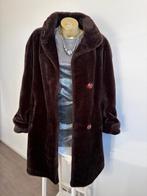 Vintage Nepbont jas, Comme du vrei, Bruin, Maat 42/44 (L), Ophalen of Verzenden