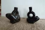 Zwarte aardewerk beeldjes, Peru, circa 1970, 2 st, Ophalen of Verzenden