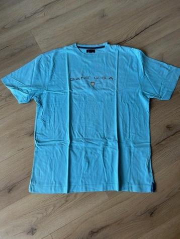Turquoise t-shirt Gant Mt XL beschikbaar voor biedingen