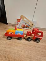 VIGA Houten Kraanwagen - Speelgoed, Ophalen of Verzenden