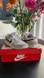 Nike Dunk Low "White Grey Navy Aqua Mini Swoosh" | Maat 44,5, Wit, Nike, Ophalen of Verzenden, Sneakers of Gympen